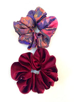 2pk magenta scrunchies