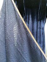 Navy diamond jaquard dupatta