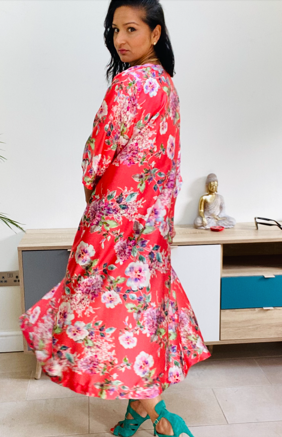 Coral Kimono