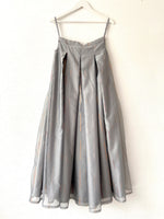 Grey organza skirt
