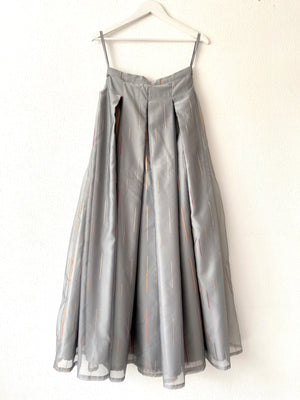 Grey organza skirt