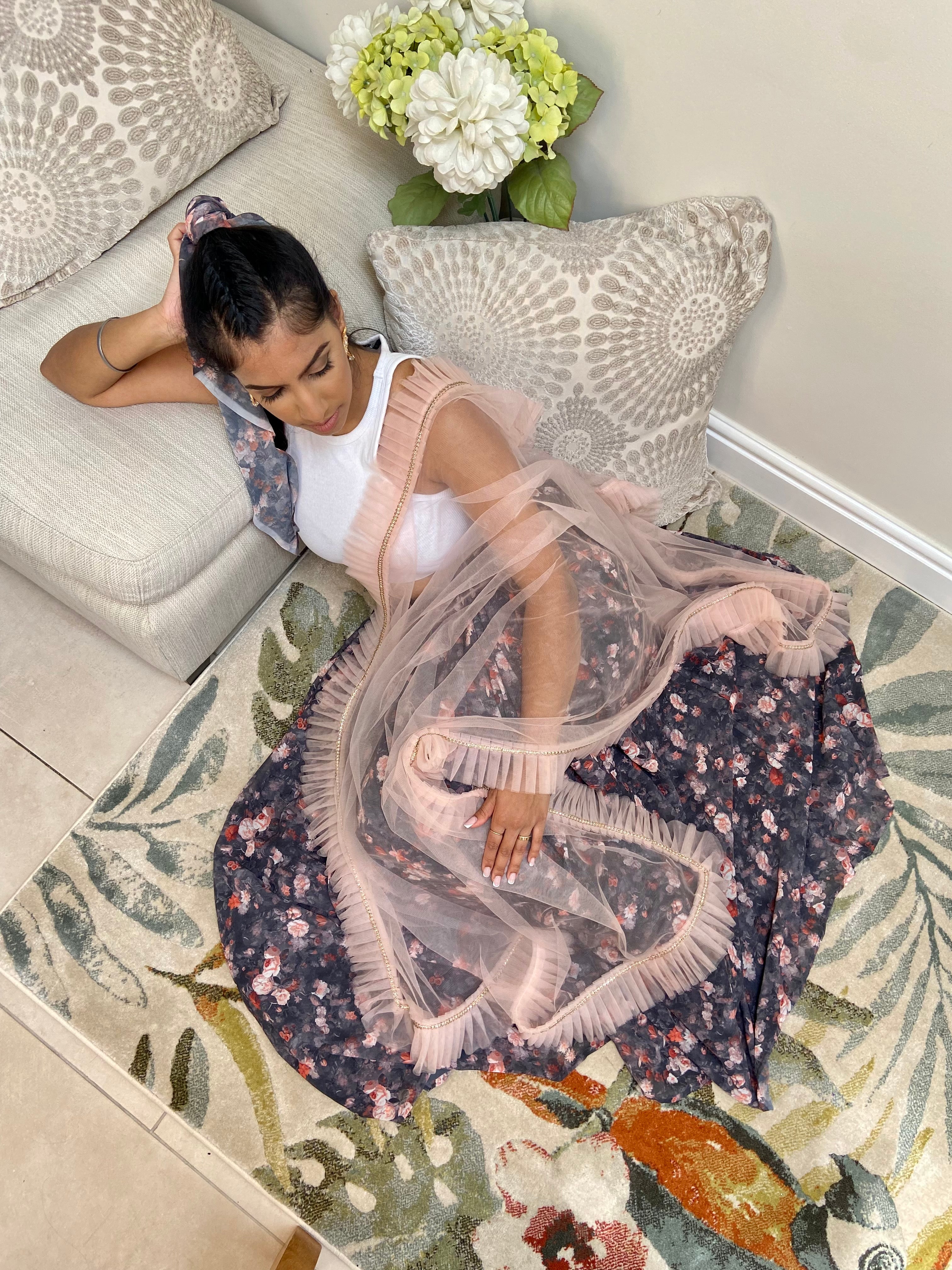 All over pleat dupatta