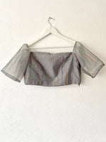 Grey organza top