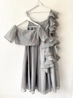 Grey organza skirt