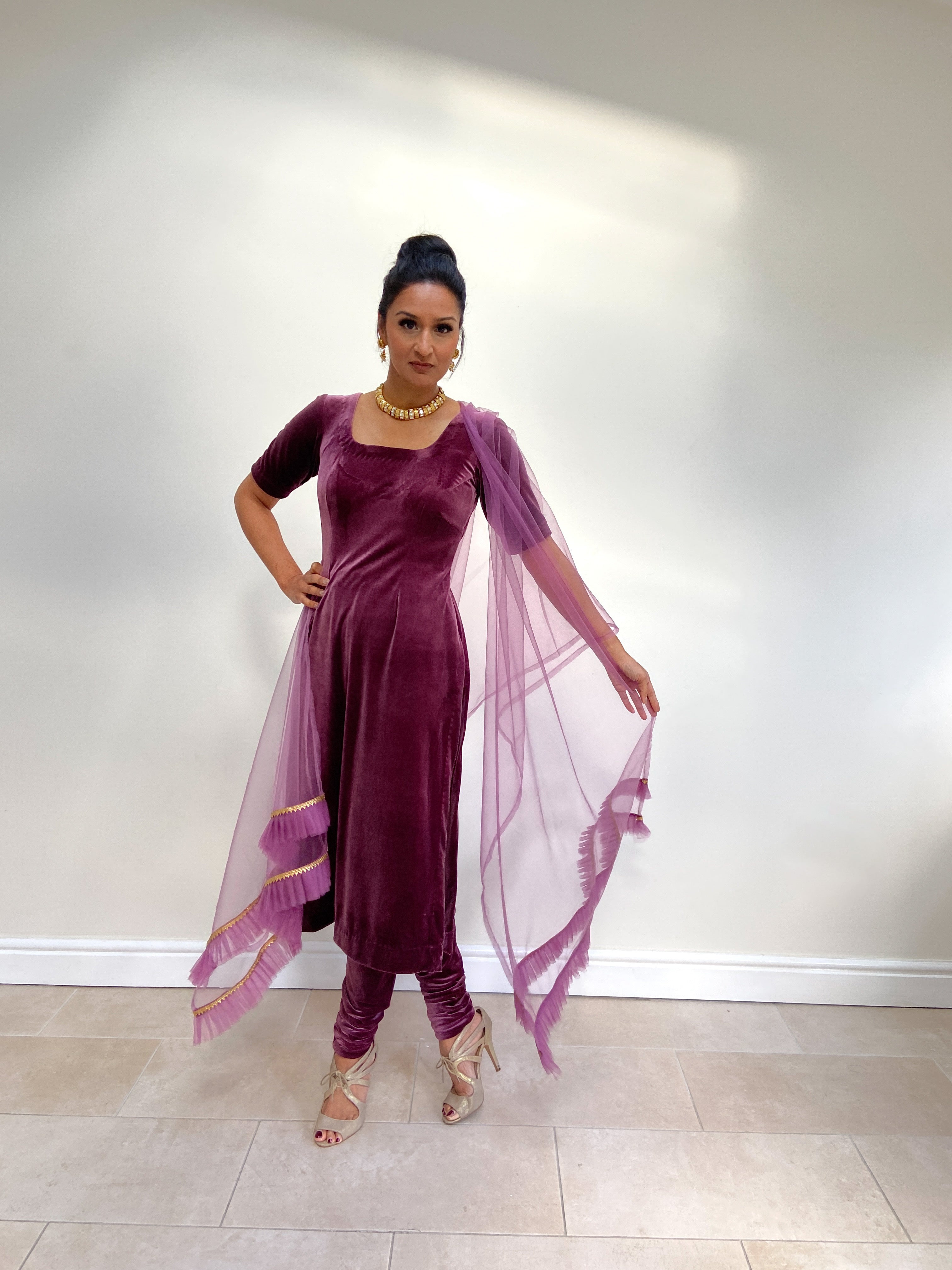Sheena .V. Velvet Pajami suit