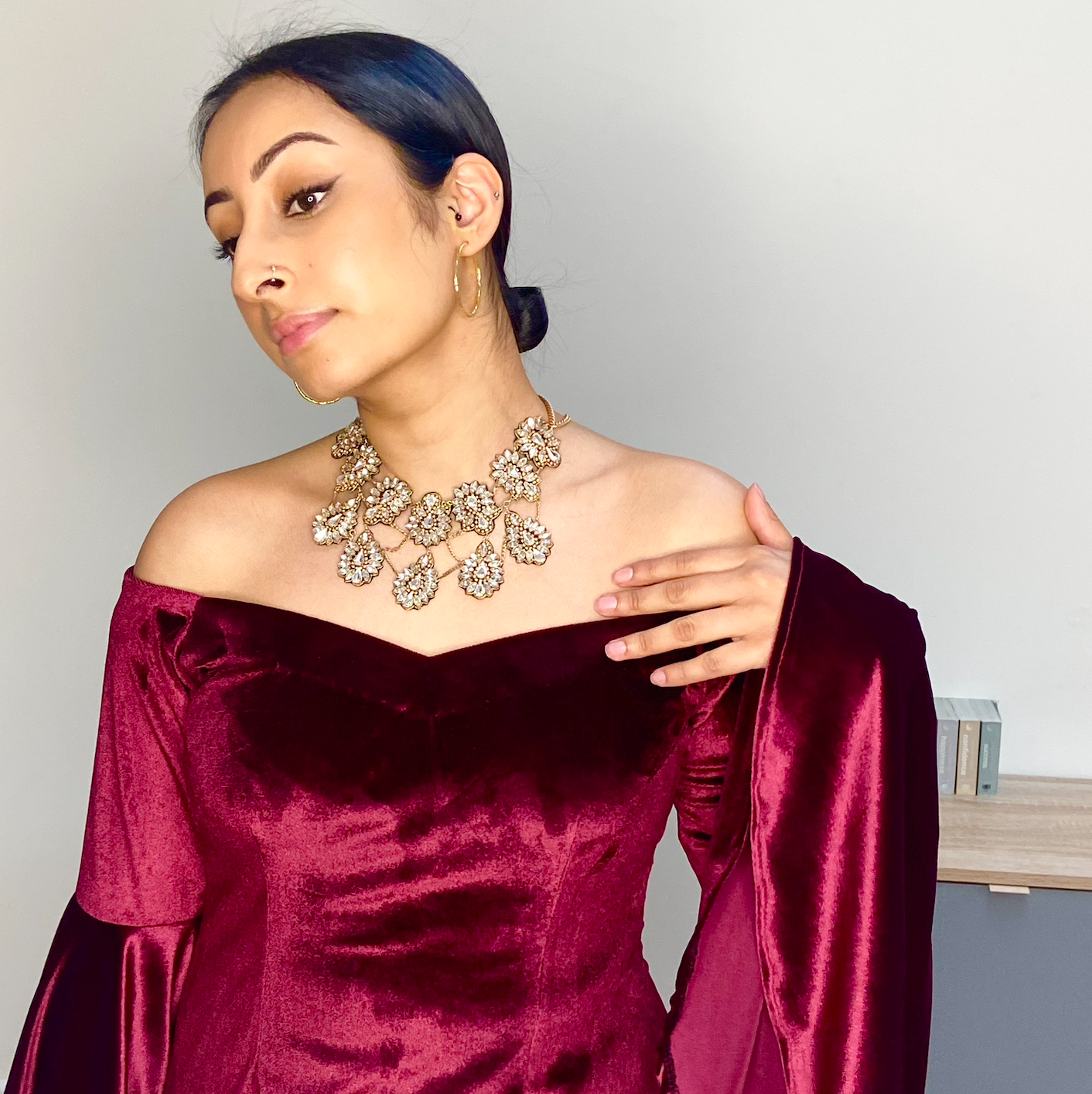 Preeti .V. Velvet Pajami Suit