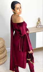 Preeti .V. Velvet Pajami Suit